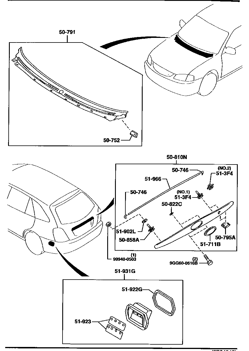 Rejillas de capó y extractores