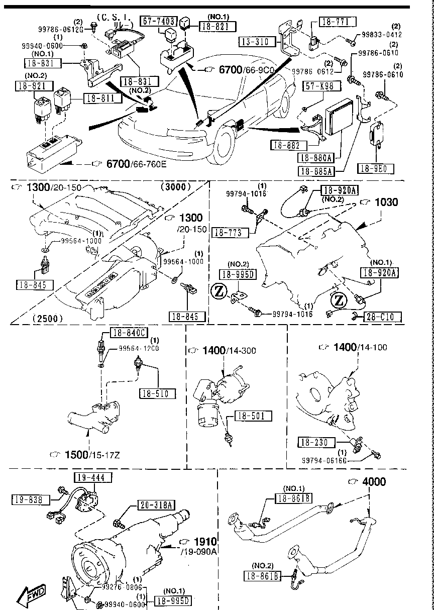 JE83-18-881B Module,Powertrain Control Mazda | YoshiParts