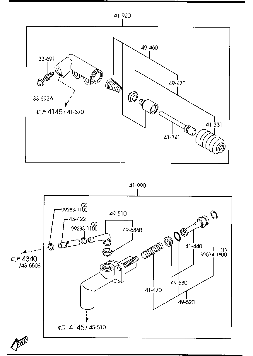 Clutch Release Master Cylinders