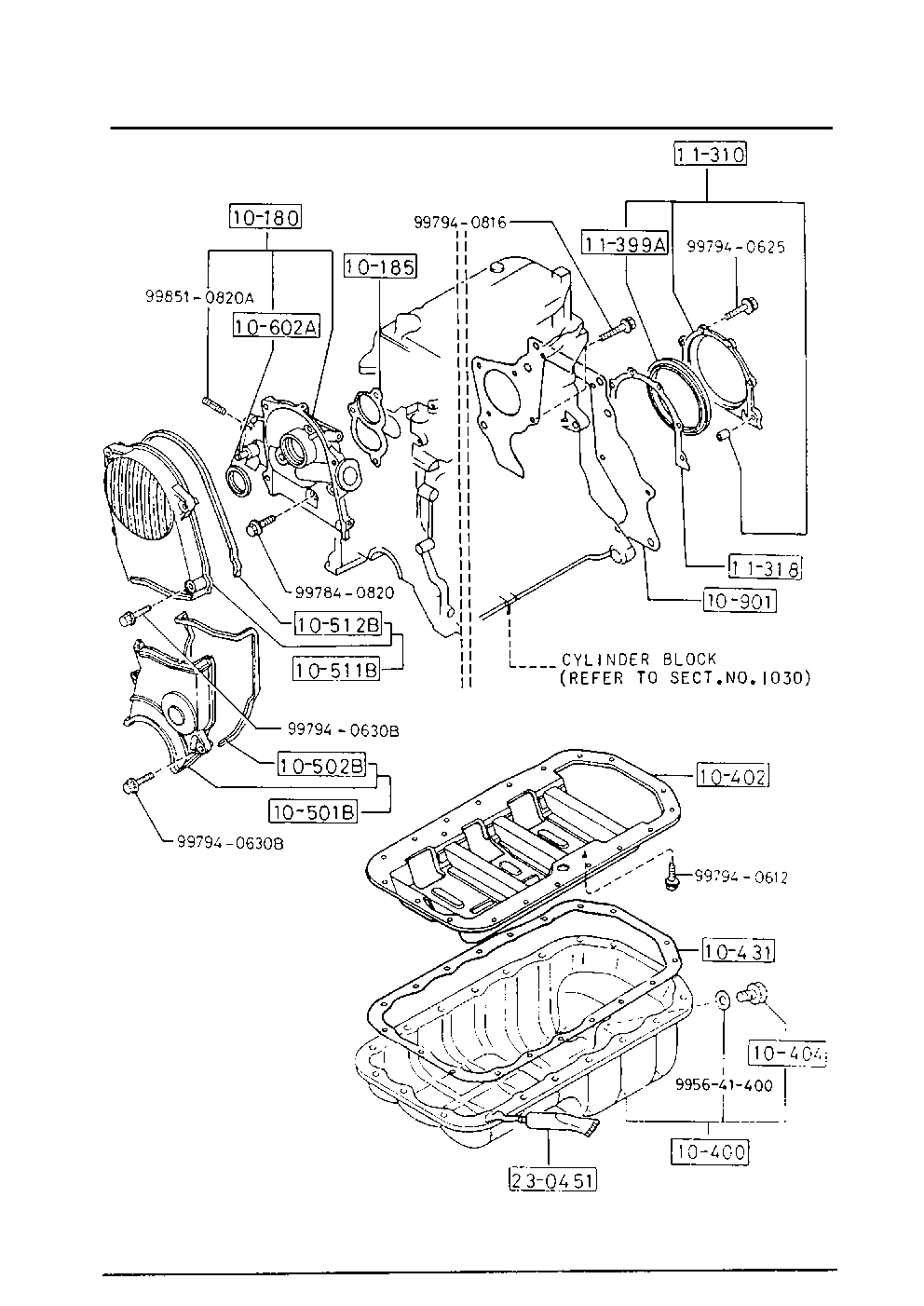 Oil Pan & Timing Cover