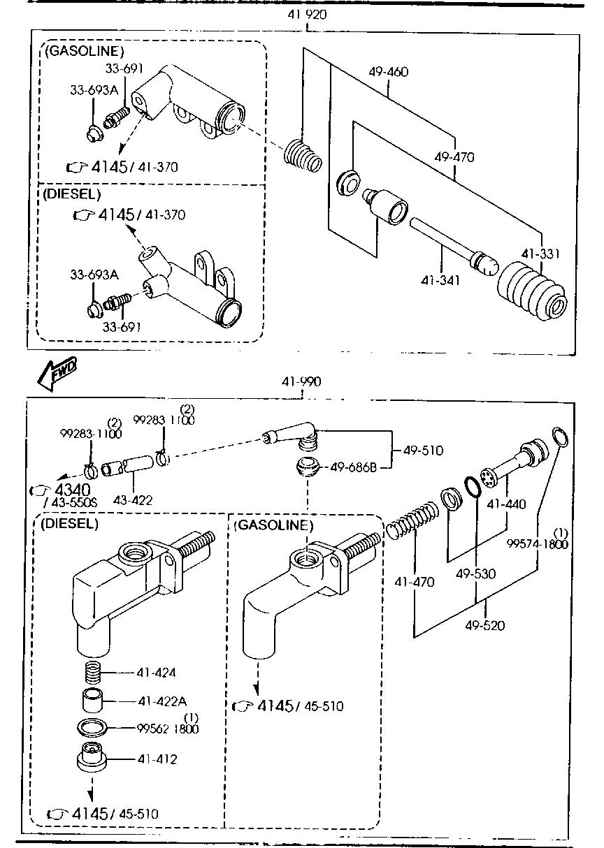 Clutch Release Master Cylinders