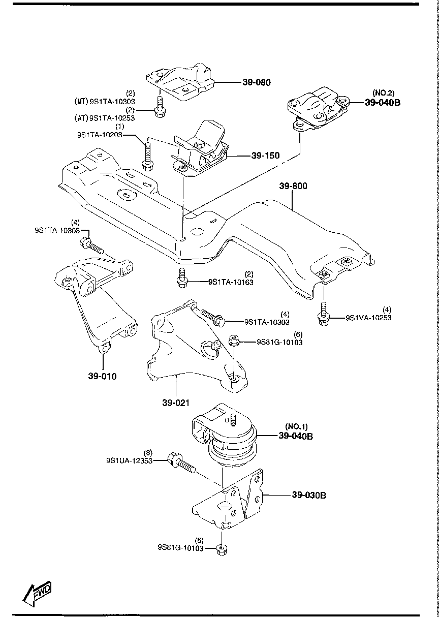 Engine & T/Mission Mountings