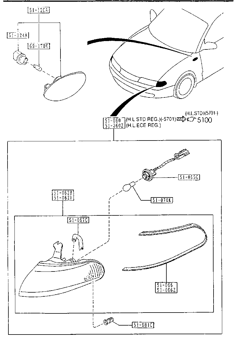 Front Combination Lamps