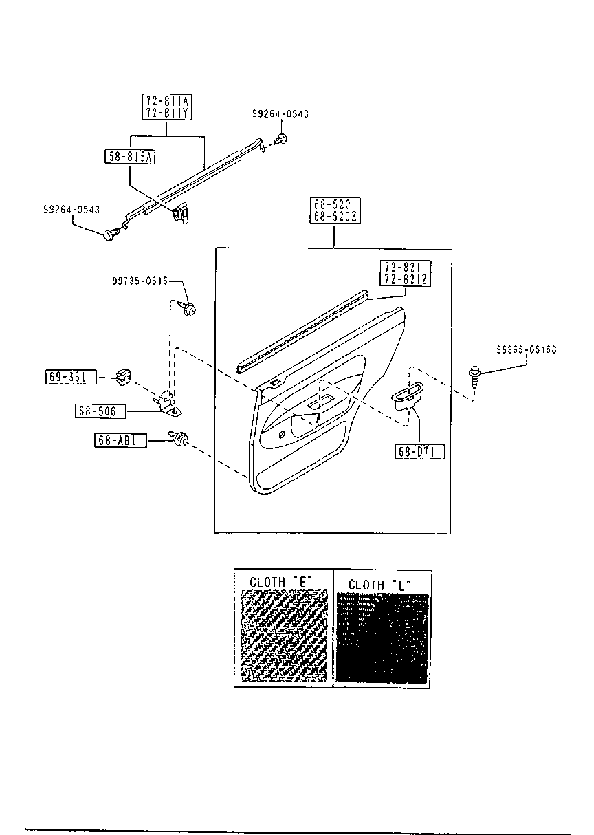 Rear Door Trims & Related Parts