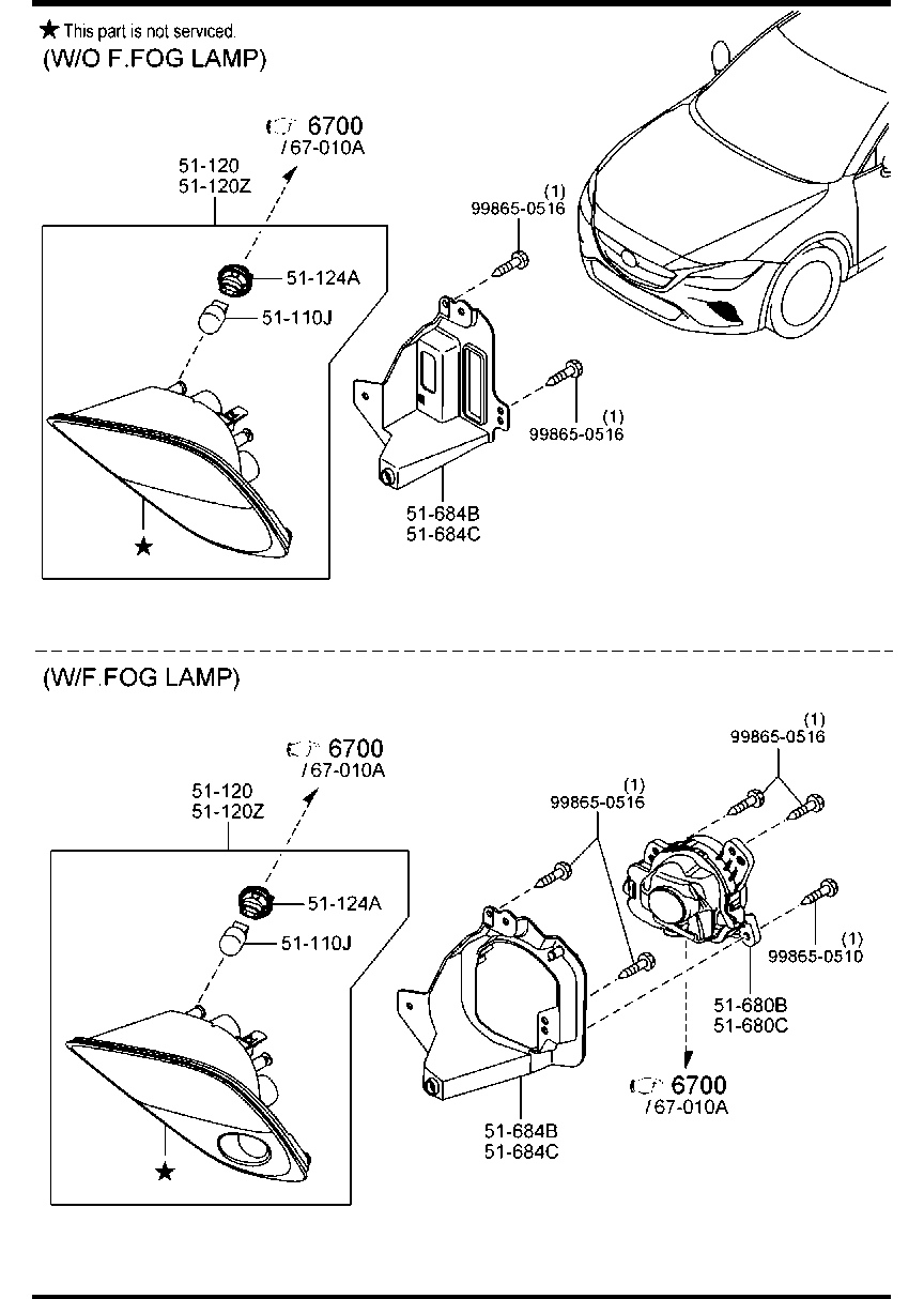 Front Combination Lamps