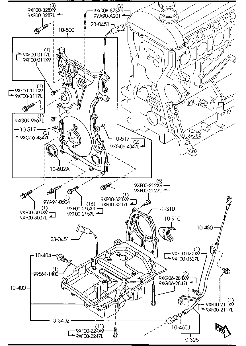 Oil Pan & Timing Cover