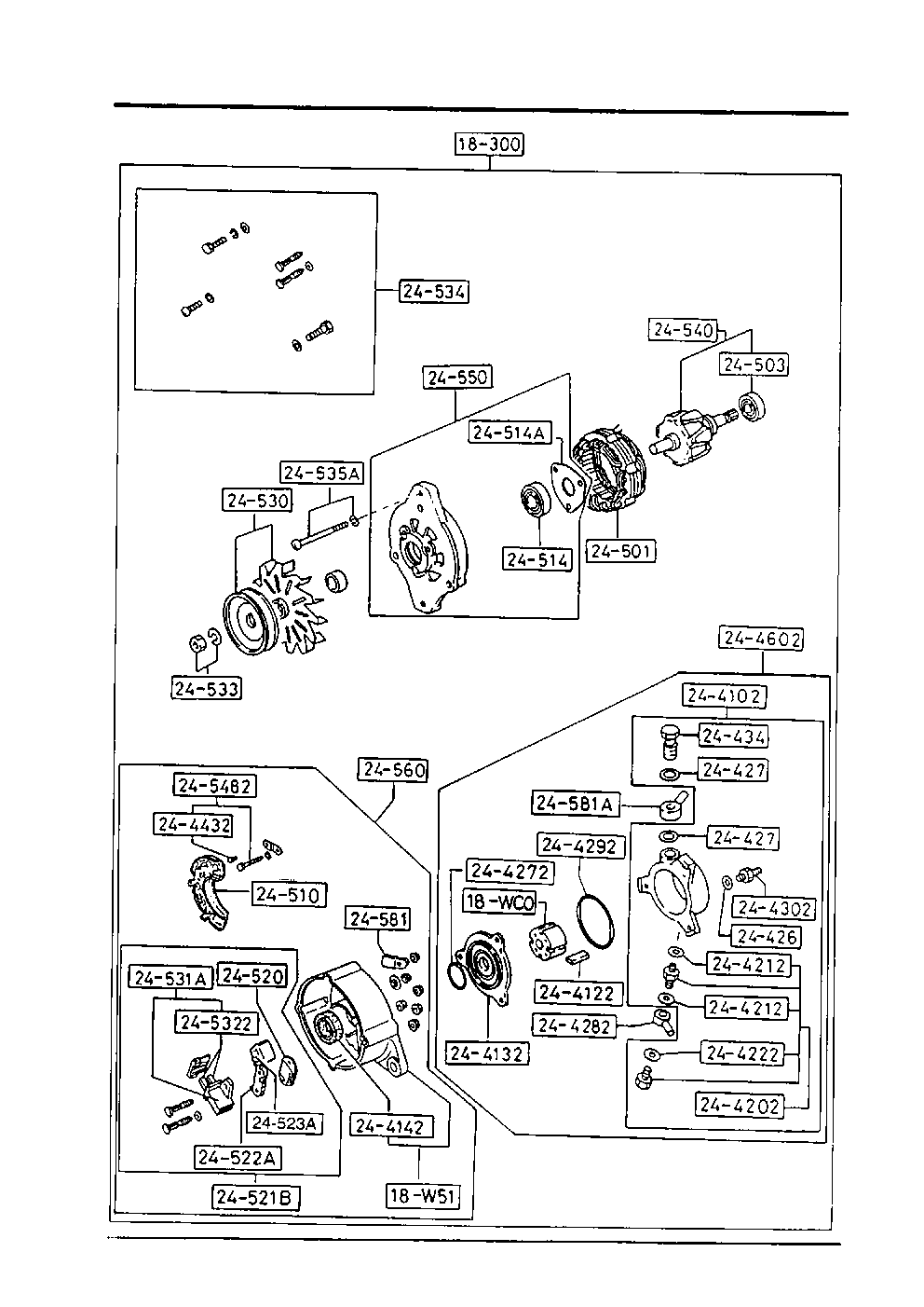 Mazda R2 Alternator R2D1-18-300A Alternator Mazda | YoshiParts