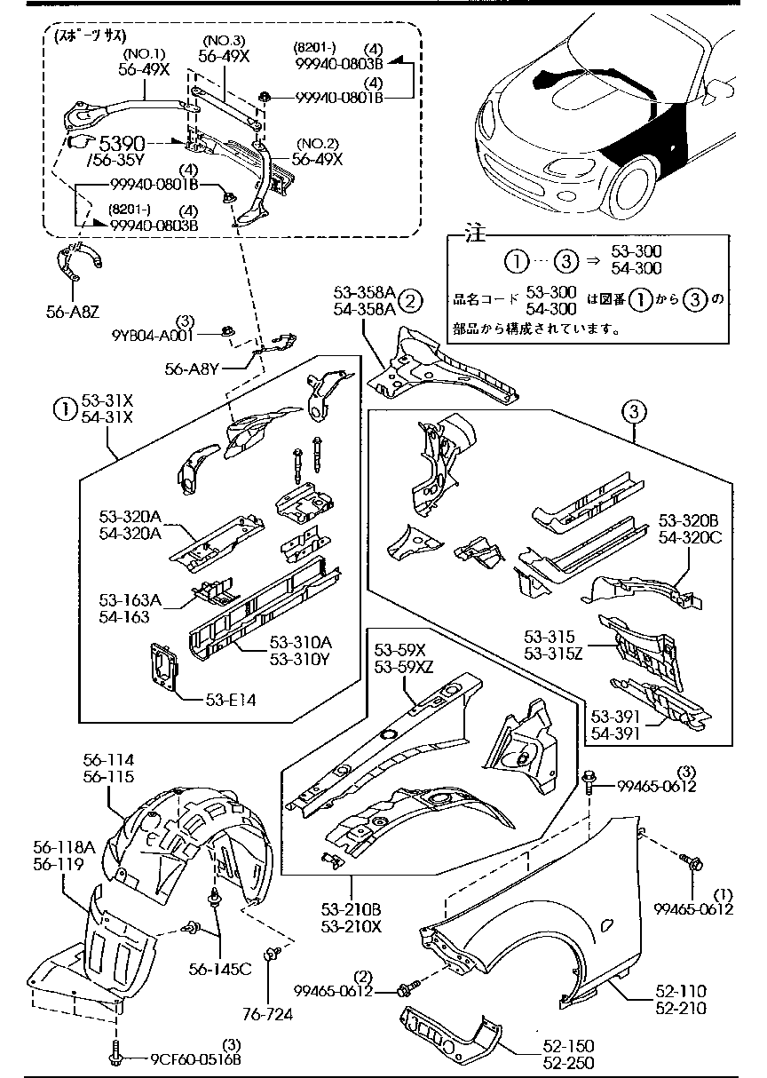 Fender & Wheel Apron Panels