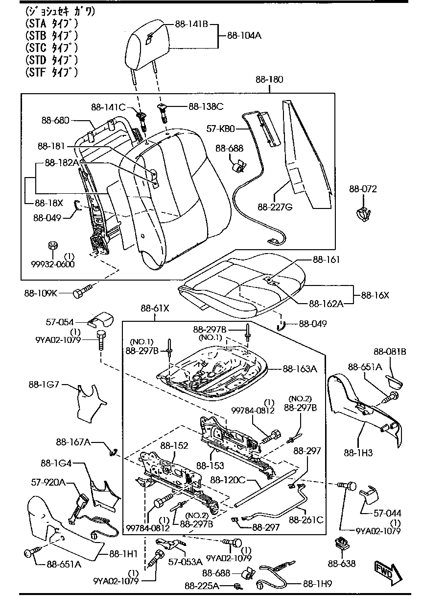 Asientos delanteros