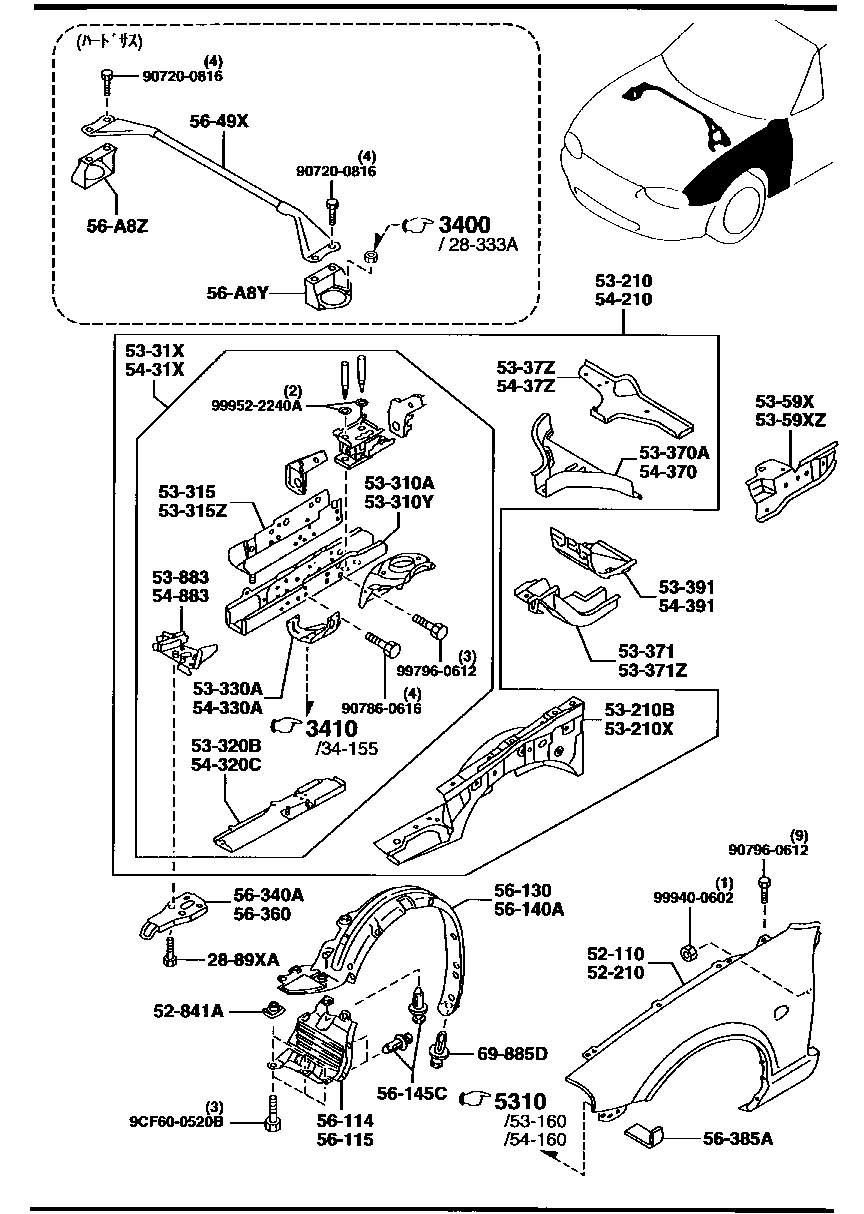 Fender & Wheel Apron Panels