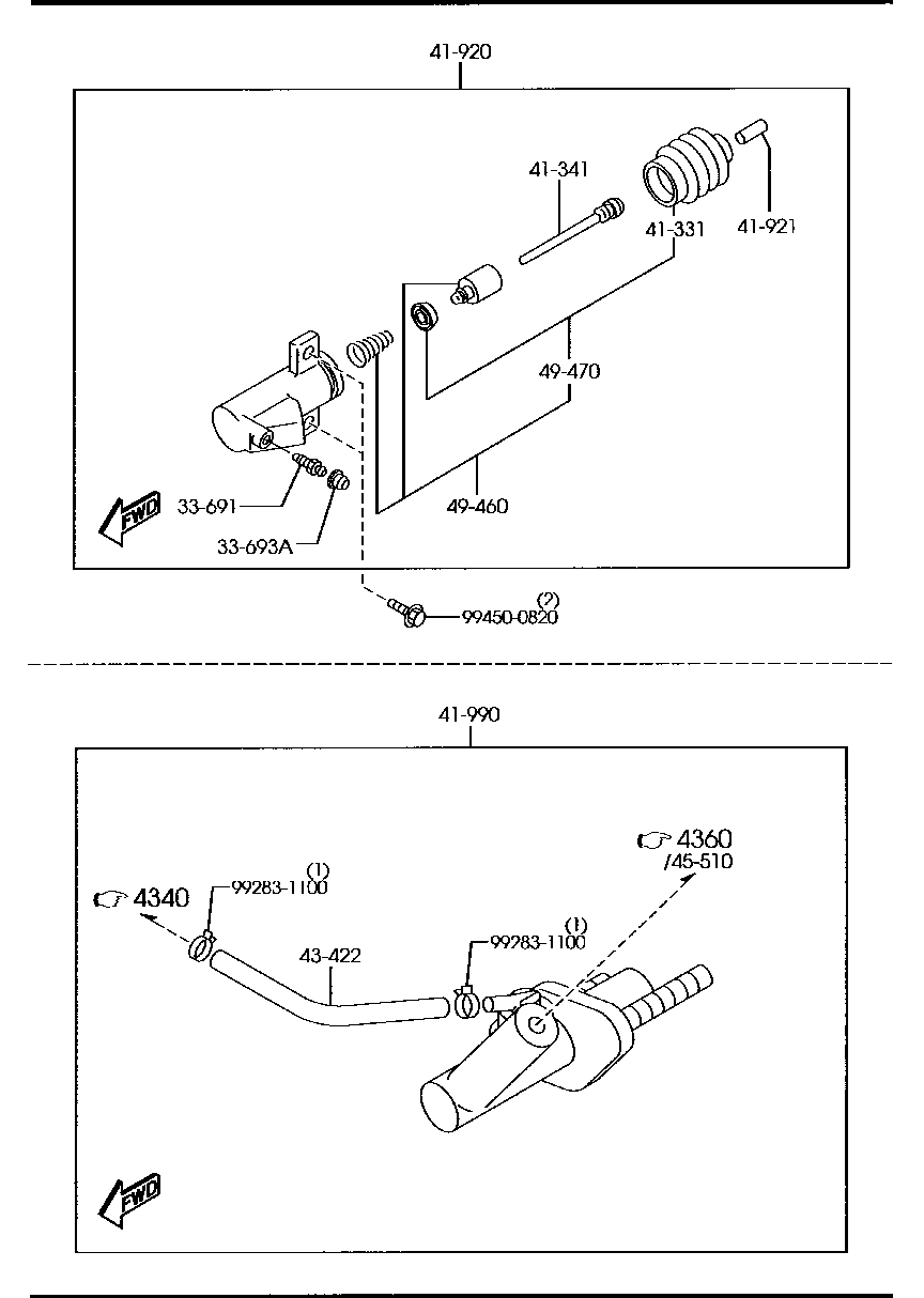 Clutch Release Master Cylinders