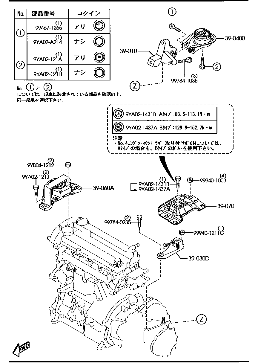 Soportes de transmisión del motor