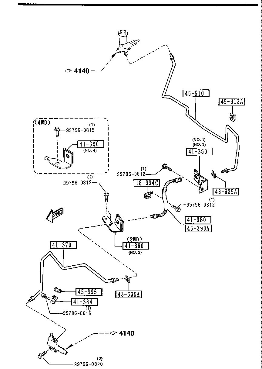 Tuberías de embrague