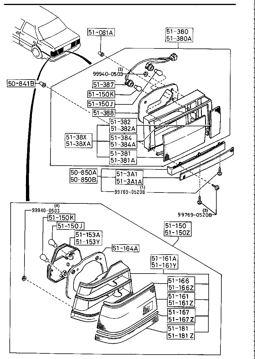 Rear Combination Lamps