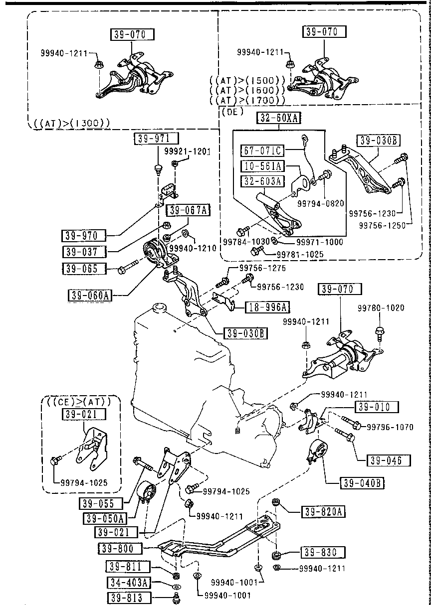 Engine & T/Mission Mountings