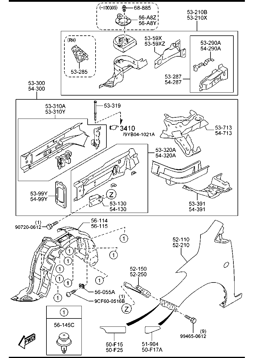 Fender & Wheel Apron Panels