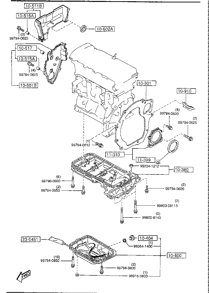 Oil Pan & Timing Cover