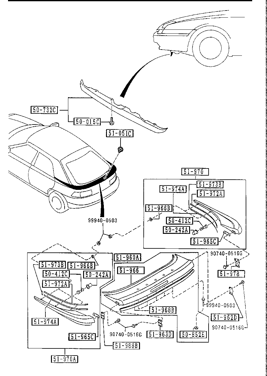 Spoilers y piezas relacionadas