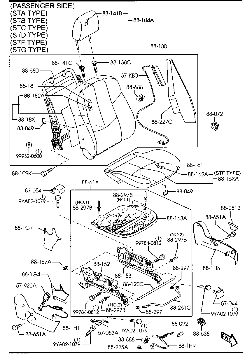 Asientos delanteros