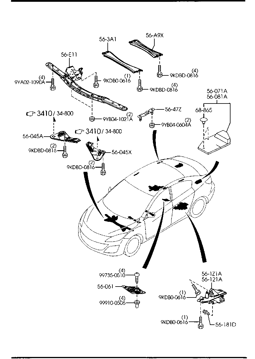 BBM4-56-18000 Cover(L),Package Mazda | YoshiParts