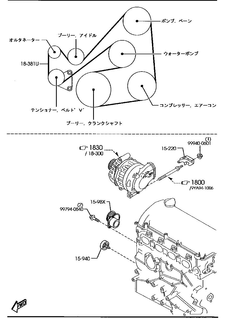 Bracket Pulley Belt