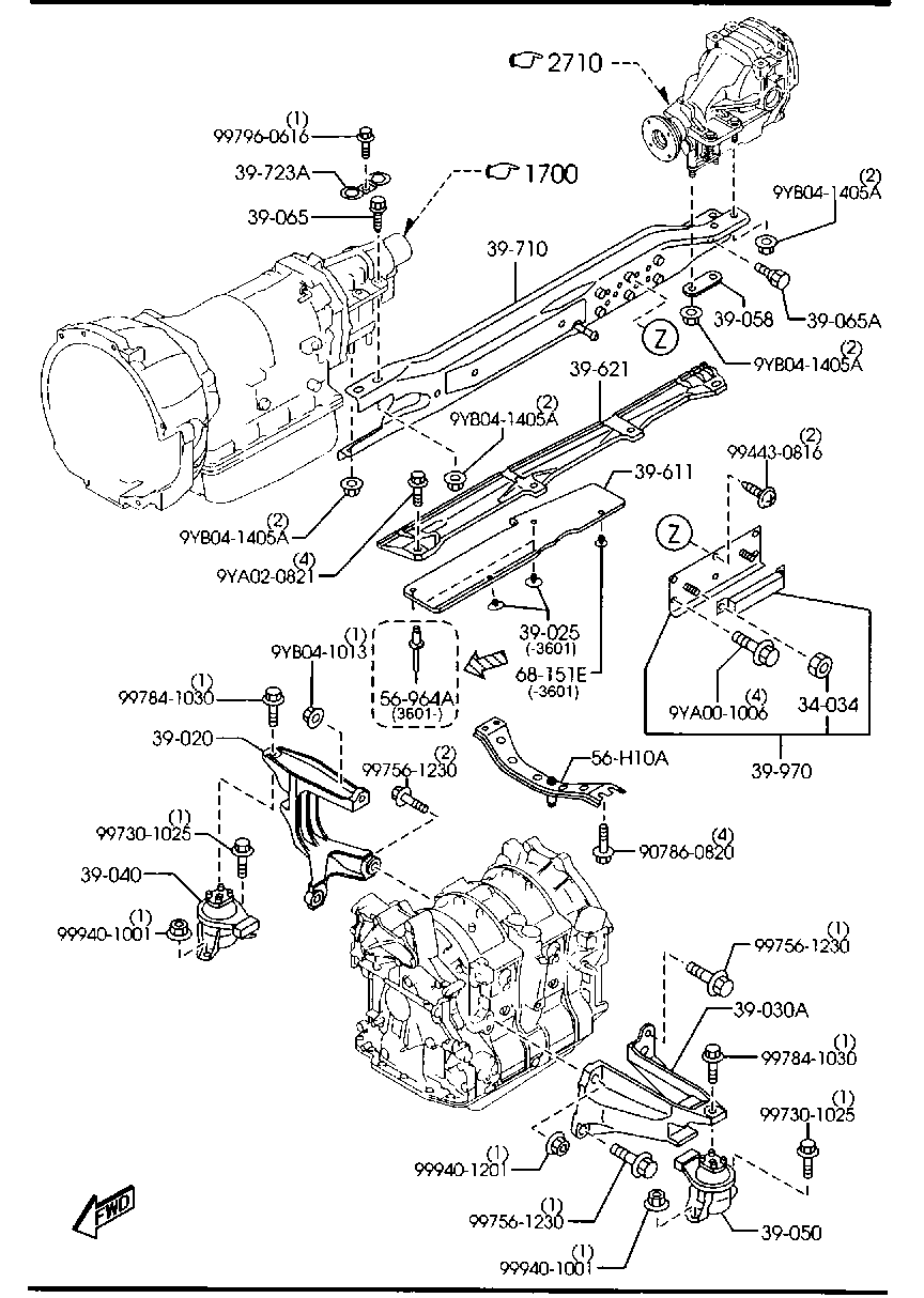 Engine & T/Mission Mountings