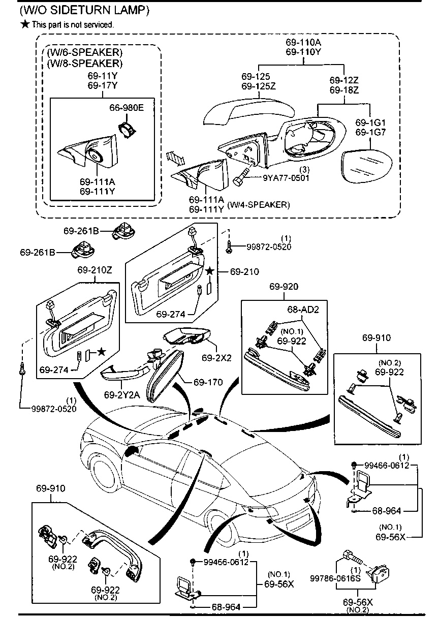 Visors Assist Handles Mirrors