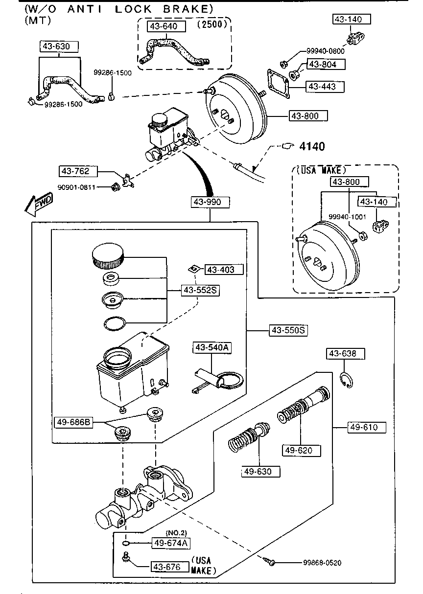 Brake Master Cylinder & Power Brake