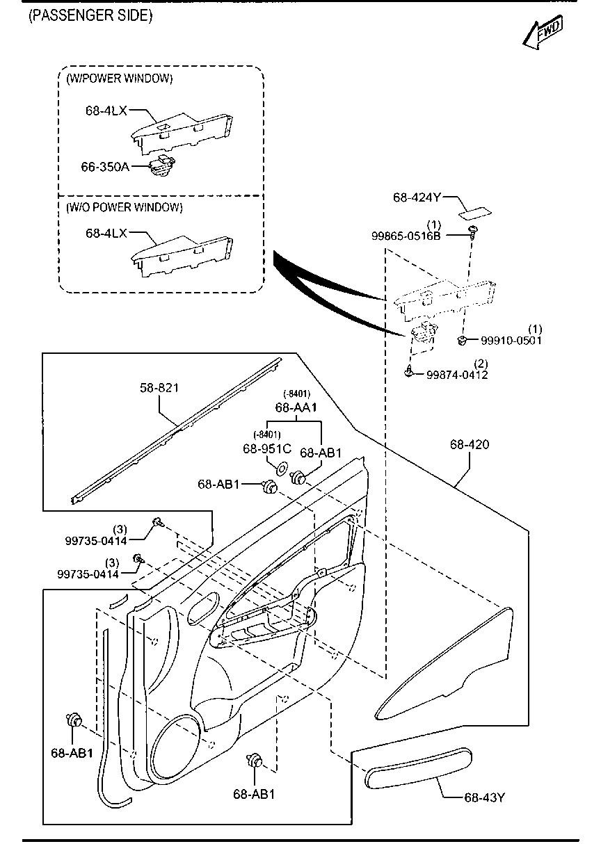Front Door Trims & Related Parts