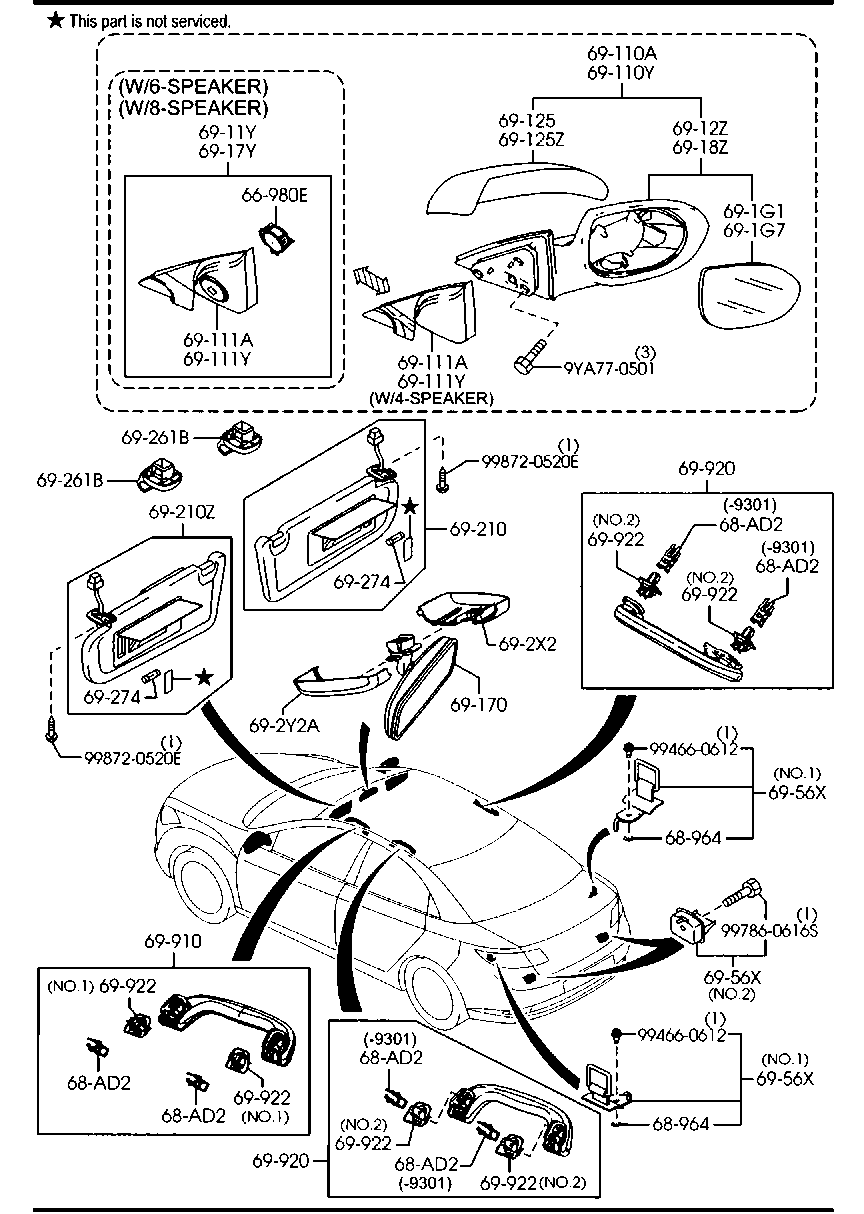 Visors Assist Handles Mirrors