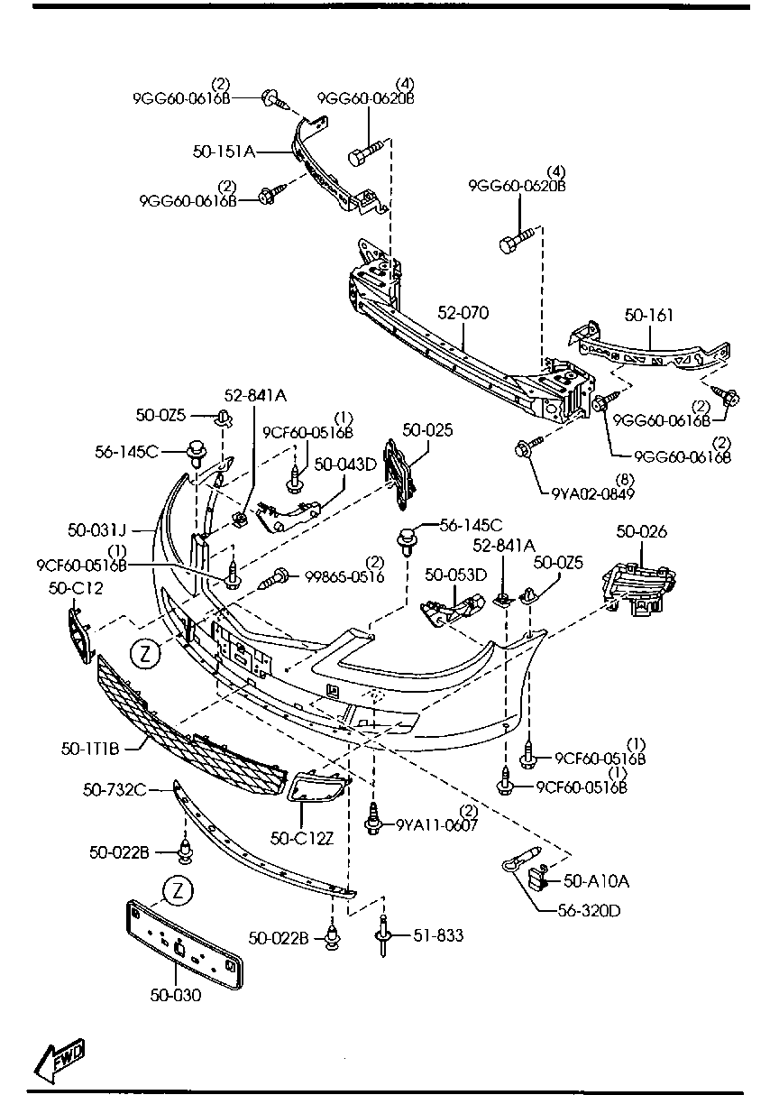 Parachoques delantero