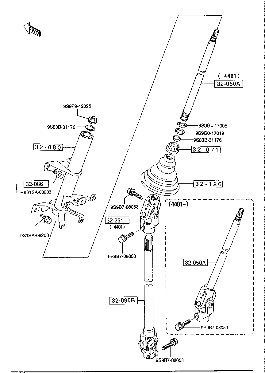 Steering Column, Shaft