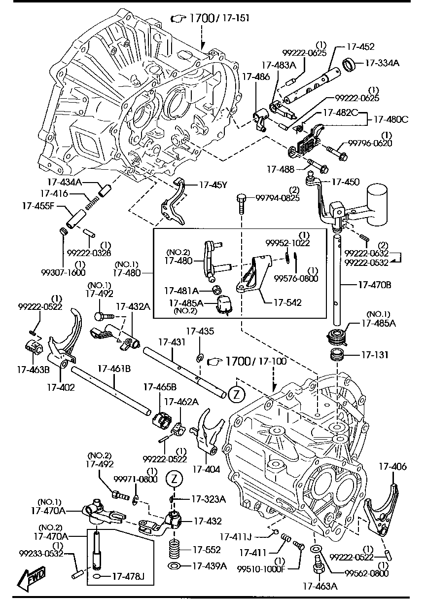 Sistema de control de cambio de transmisión manual