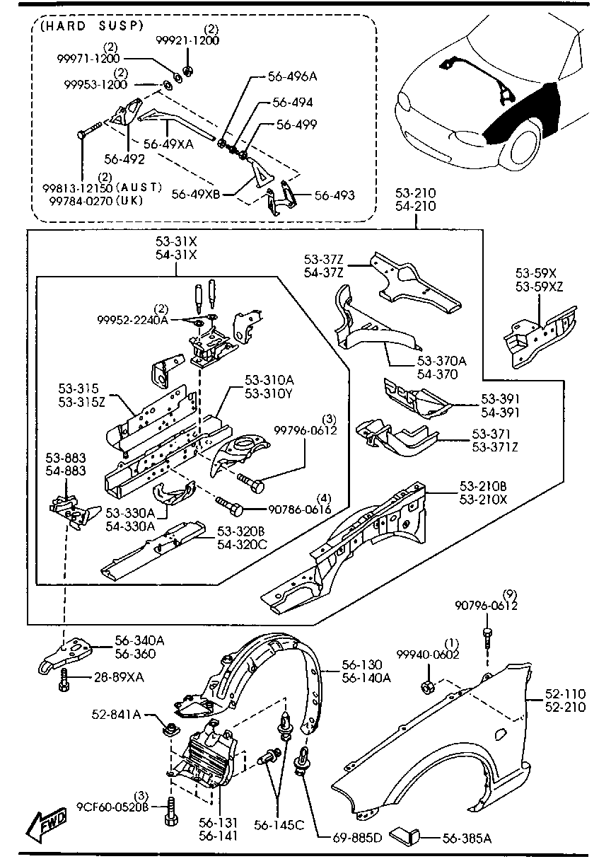 Fender & Wheel Apron Panels