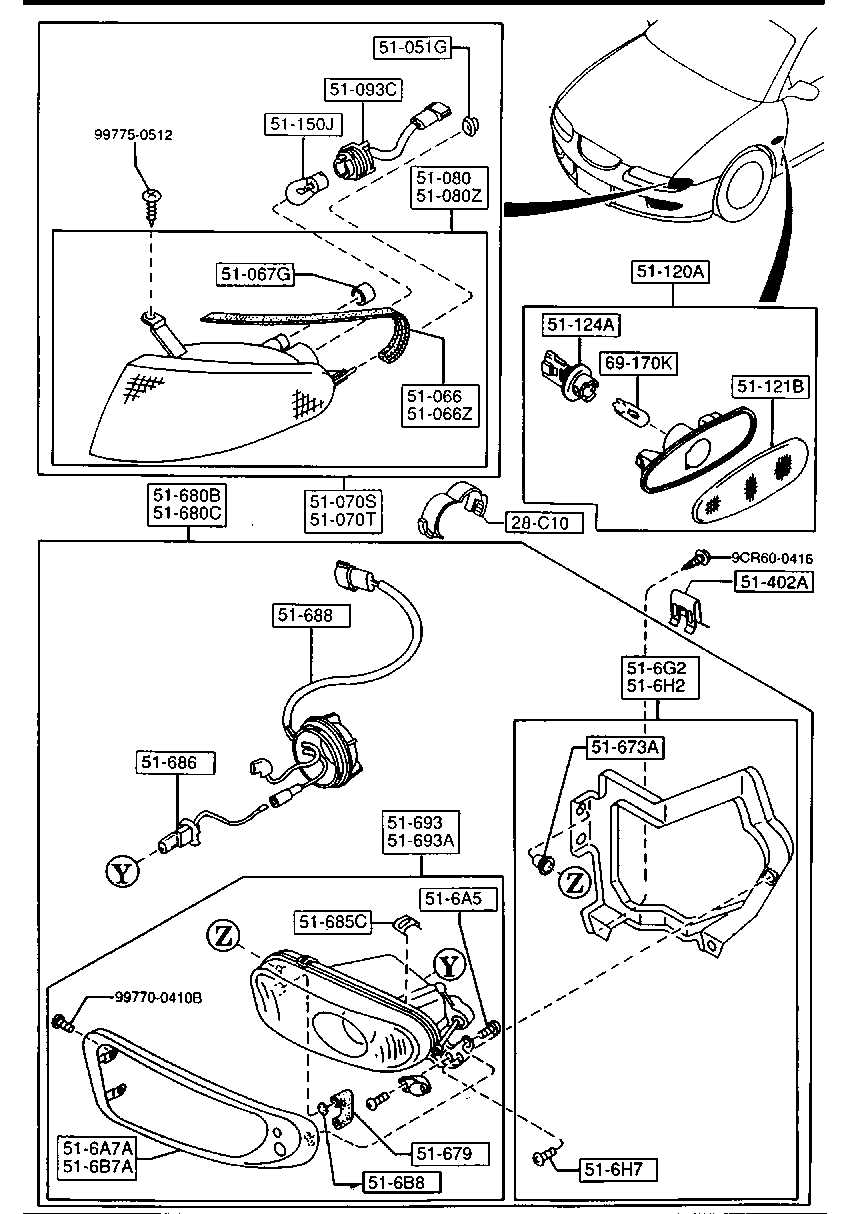 Front Combination Lamps