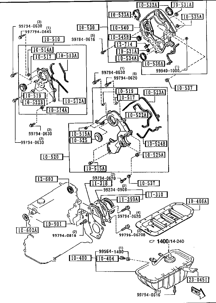 Oil Pan & Timing Cover