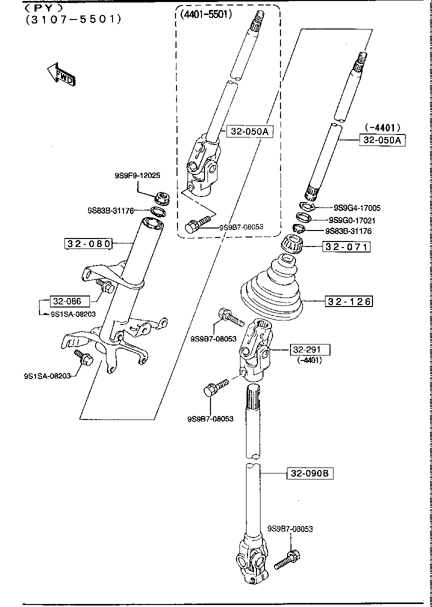 Steering Column Shafts