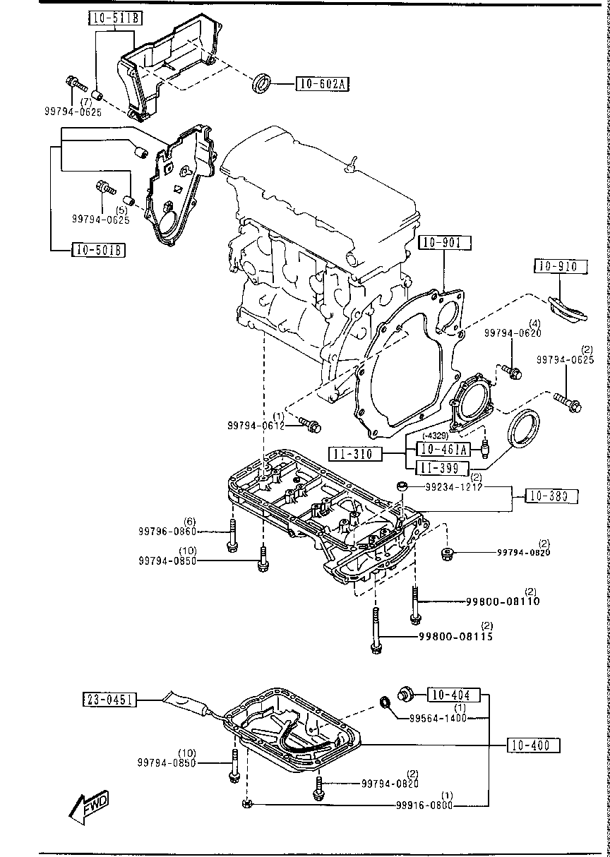 Oil Pan & Timing Cover