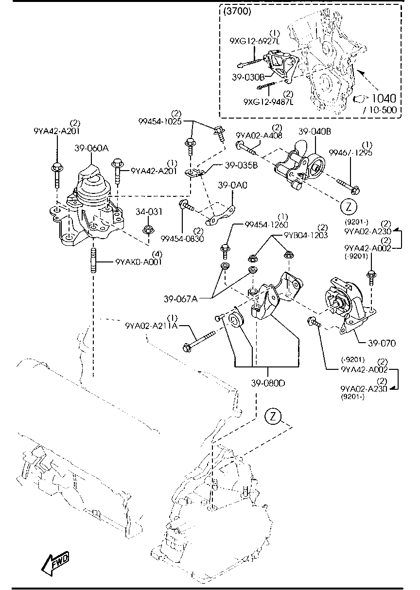 Engine & T/Mission Mountings