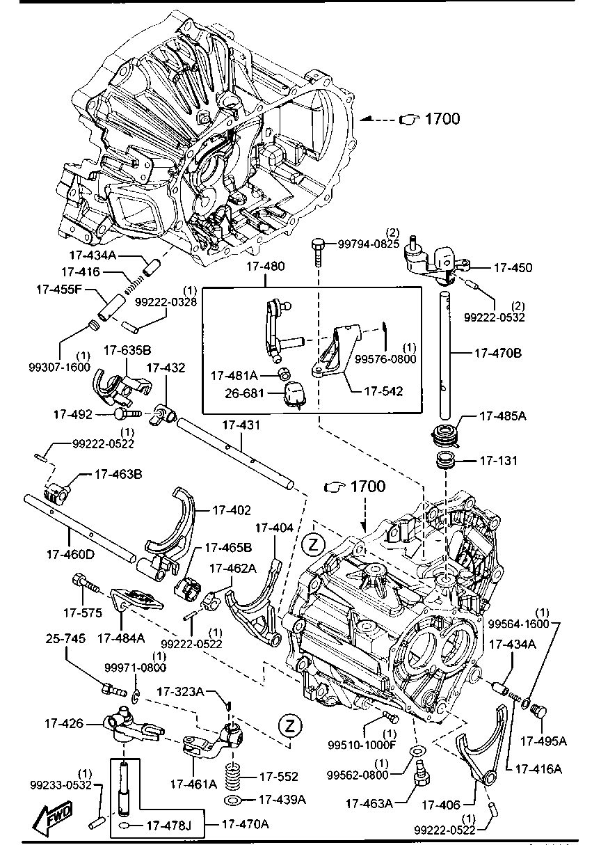 Sistema de control de cambio de transmisión manual