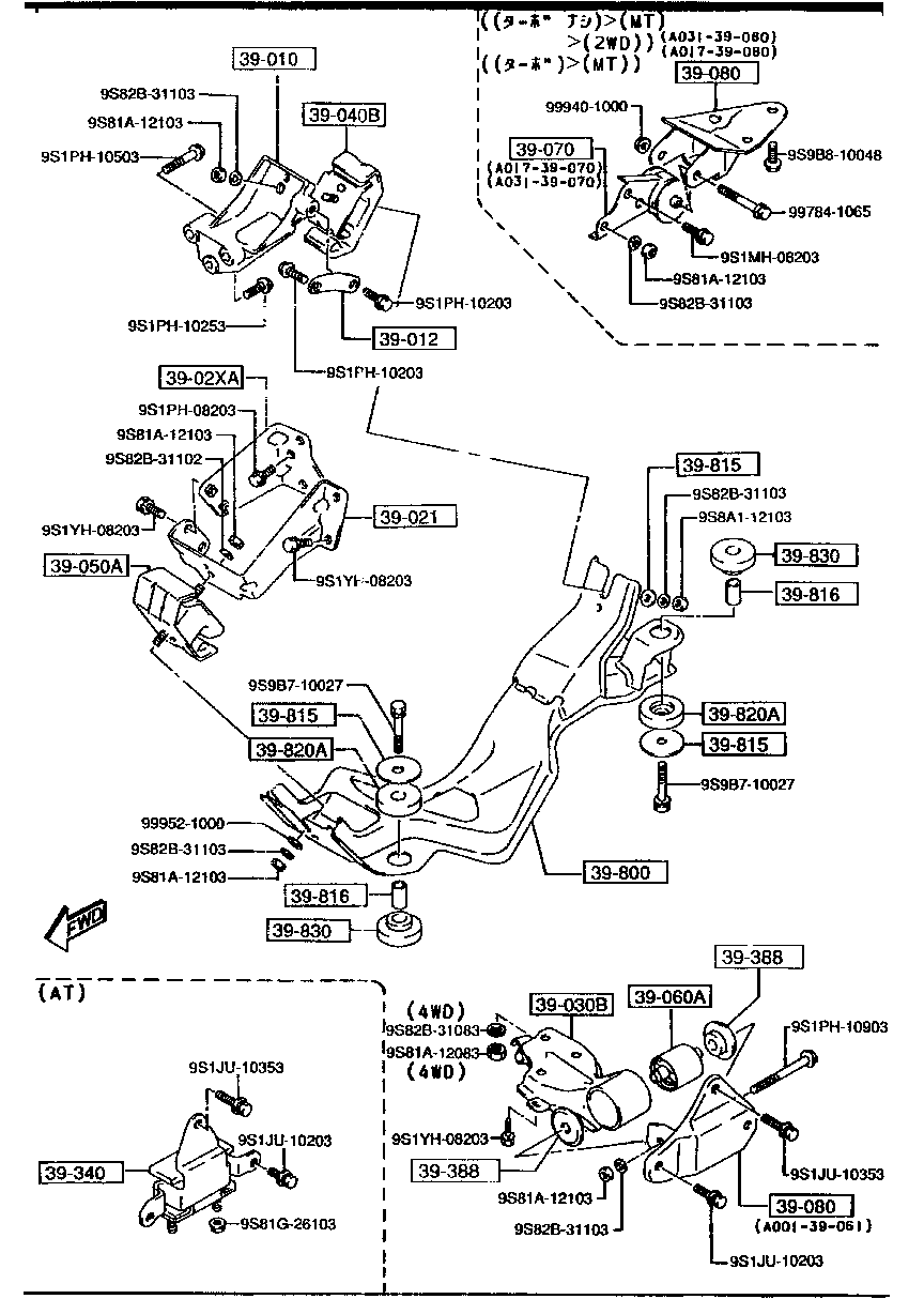 Engine & T/Mission Mountings