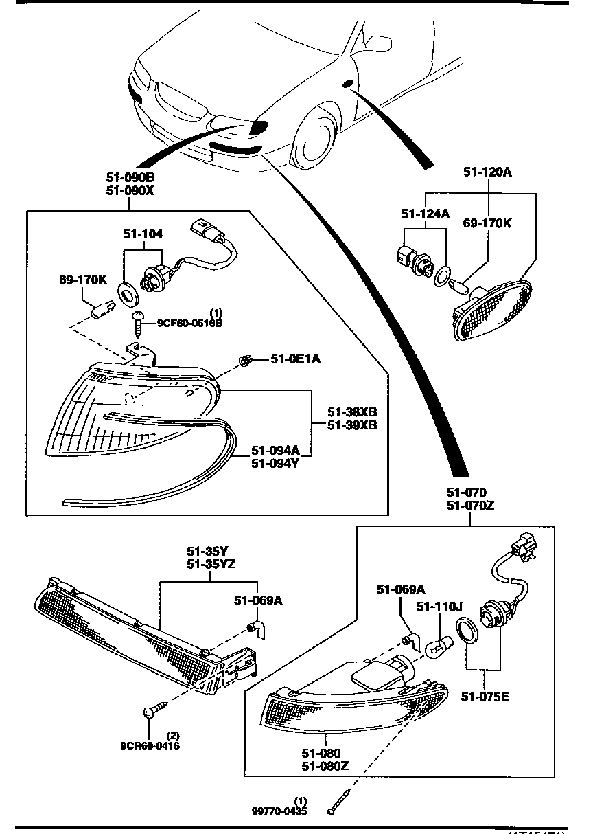 Front Combination Lamps