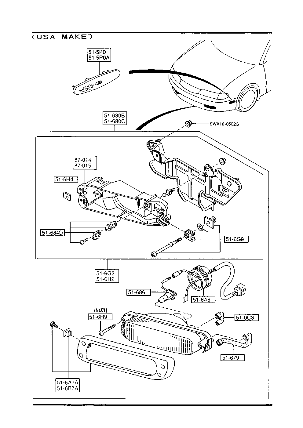 Front Combination Lamps