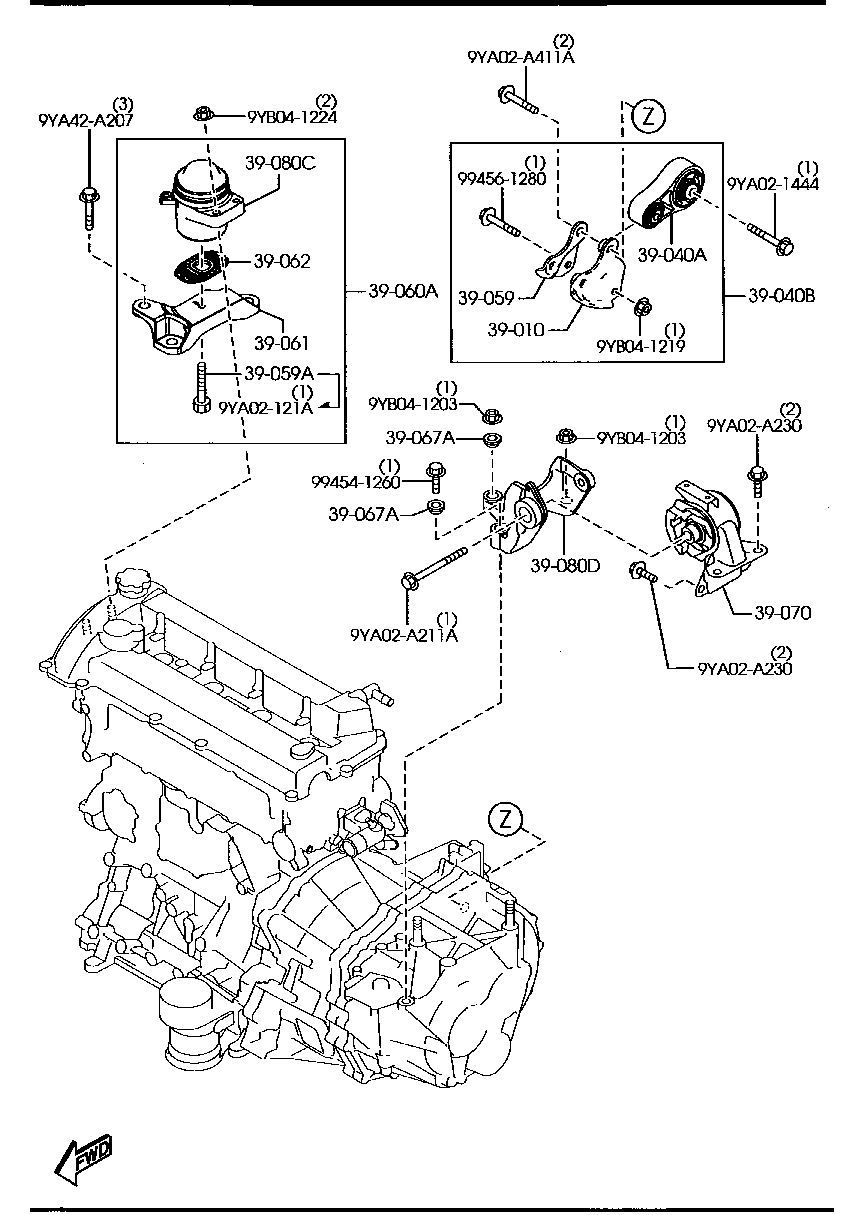 Engine Transmission Mountings