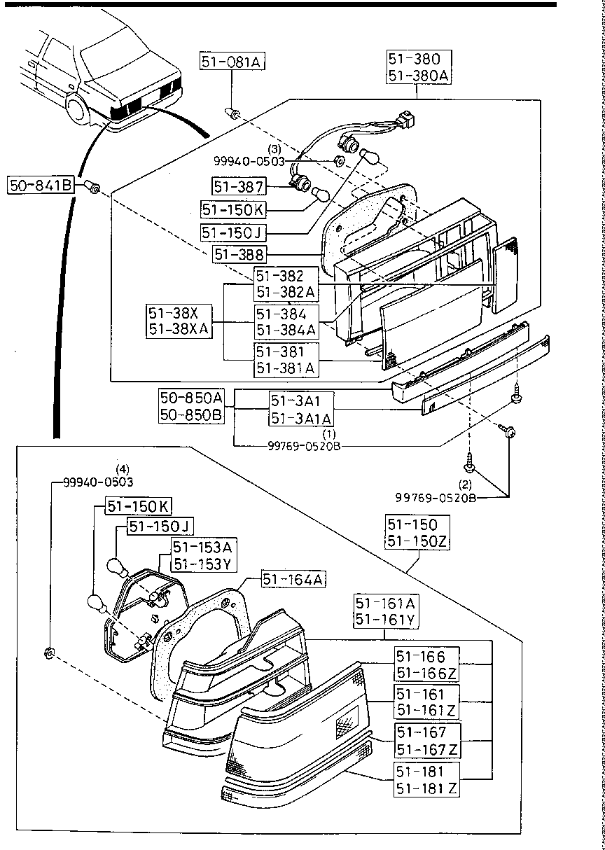 Rear Combination Lamps