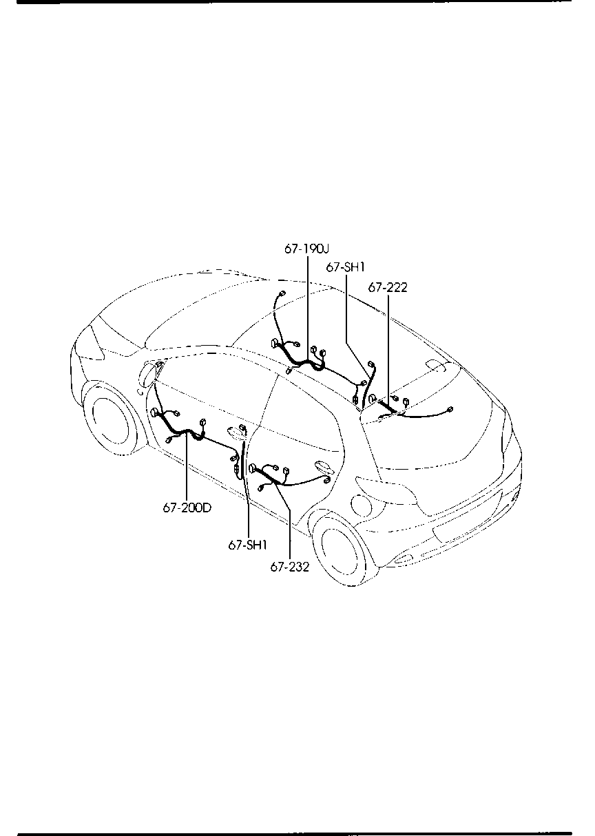 Door Floor Ceiling Wiring Harnesses