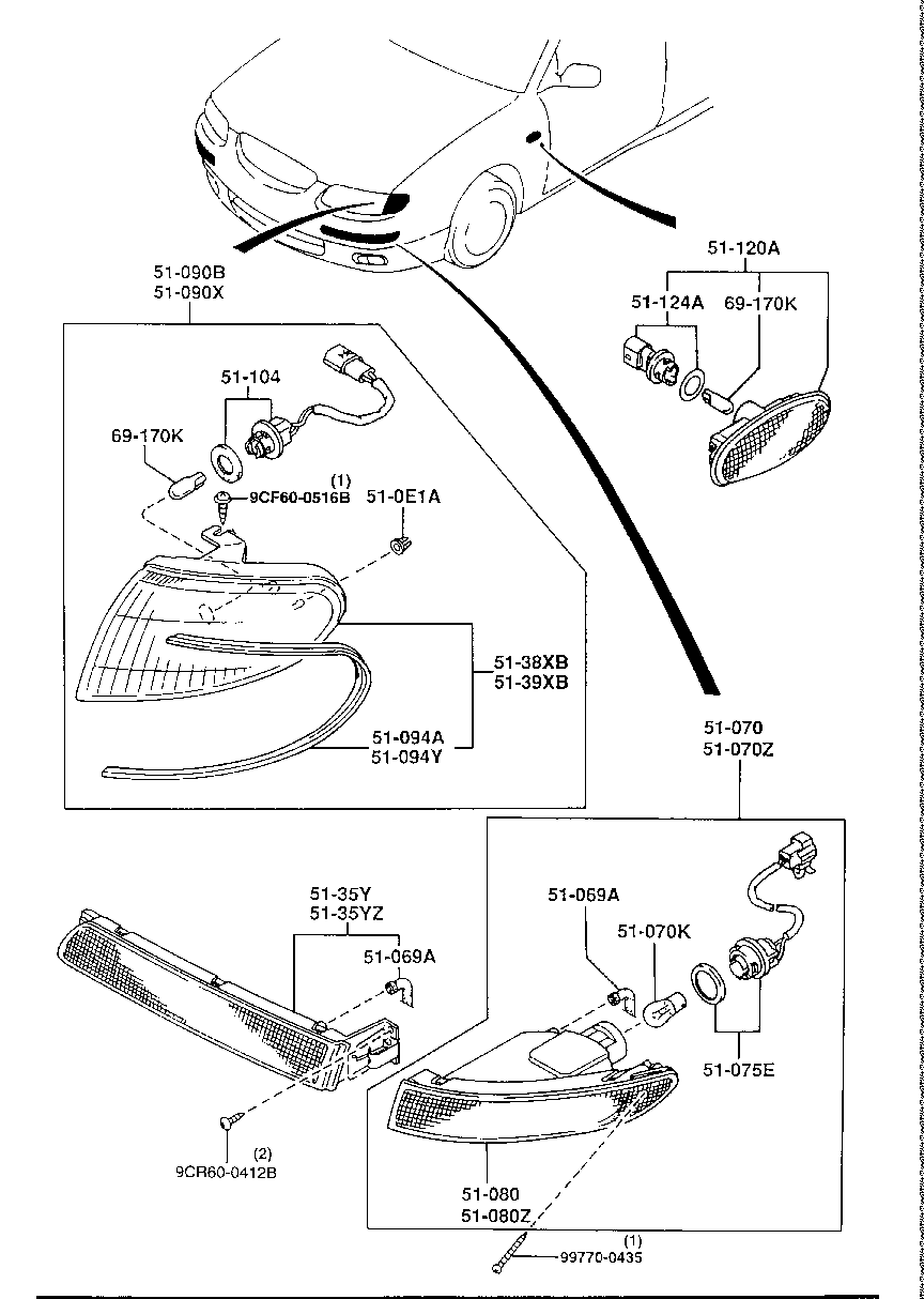 Front Combination Lamps