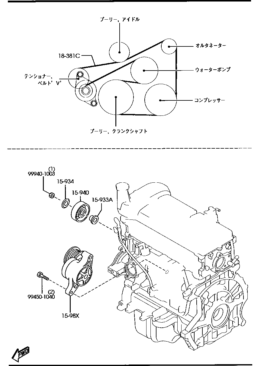 Bracket Pulley Belt