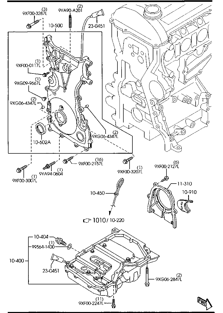 Oil Pan & Timing Cover
