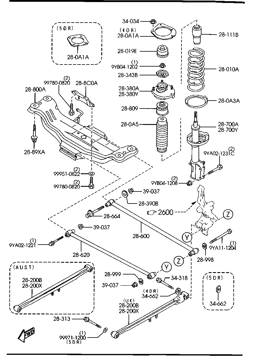 Rear Suspension Mechanisms